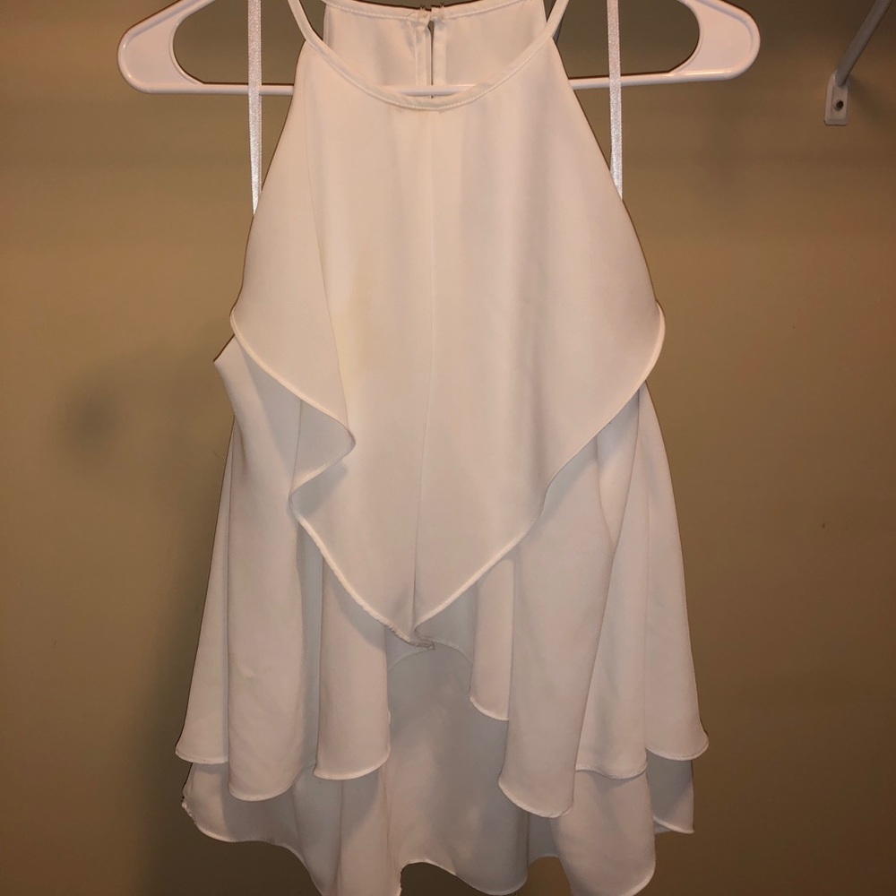 Layered Halter Neck Tank Top